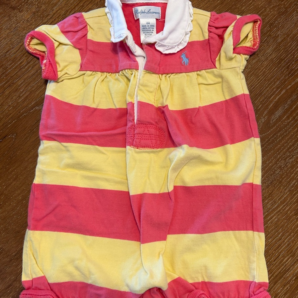 Ralph Lauren Striped Baby Romper